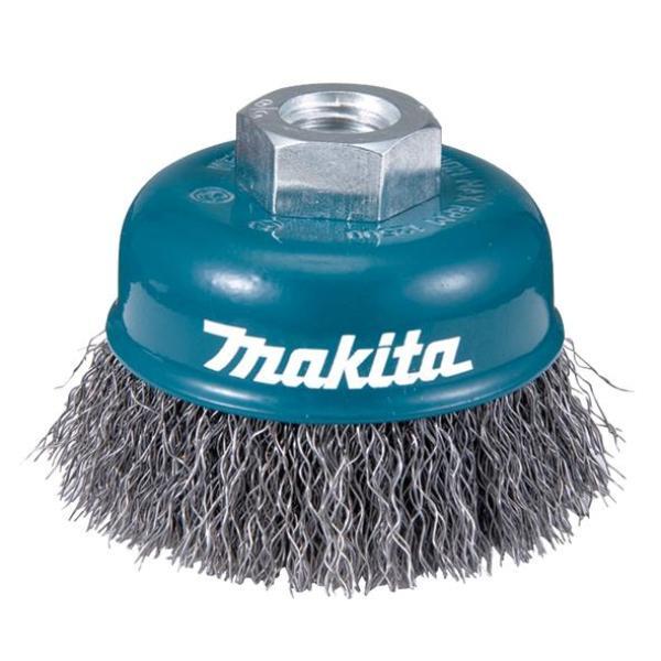 Щетка проволочная чашечная Makita (d100 мм, толщ. проволоки 0.3 мм, гофрированная, металл, M14х2) D-29284