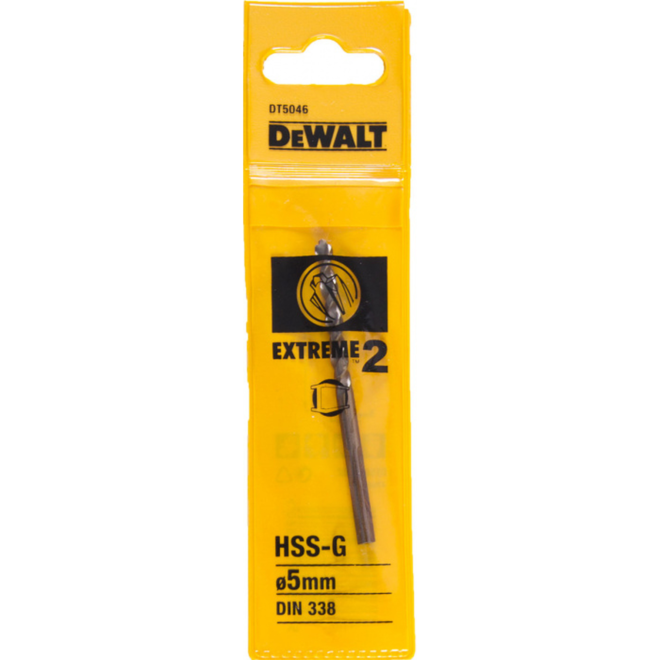 

Сверло по металлу DeWalt Extreme2 HSS-G 5*46/86мм DT5046-QZ