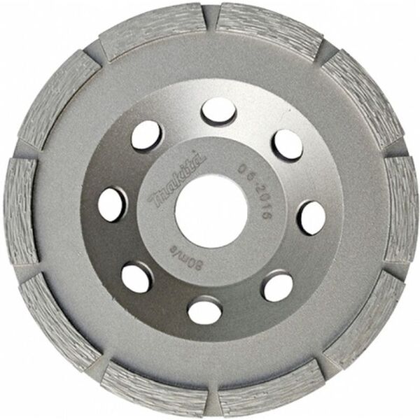 Чашка алмазная однорядная Makita "Standard" 125*22,23*8*5мм (грубая шлиф.) D-60682