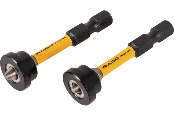 Биты торсионные RAGE Furious S2 PZ2 50мм 2шт для гипсокартона и ГВЛ 554509