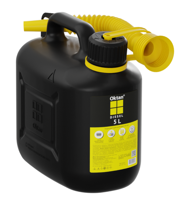 Канистра ГСМ Oktan Дизель 5л (Черный) A1-01-15