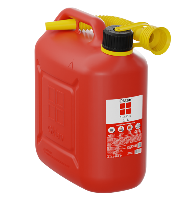 Канистра ГСМ Oktan Классик 10л (Красный) A1-01-02
