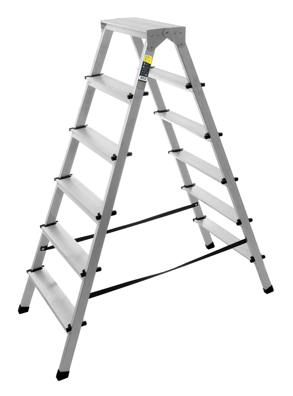 Стремянка алюминиевая двухсторонняя SNIRREX SC2AA6 2*6 1202010010