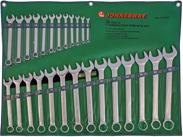 Набор ключей комбинированных Jonnesway 6-32мм 26 предметов W26126S 047752