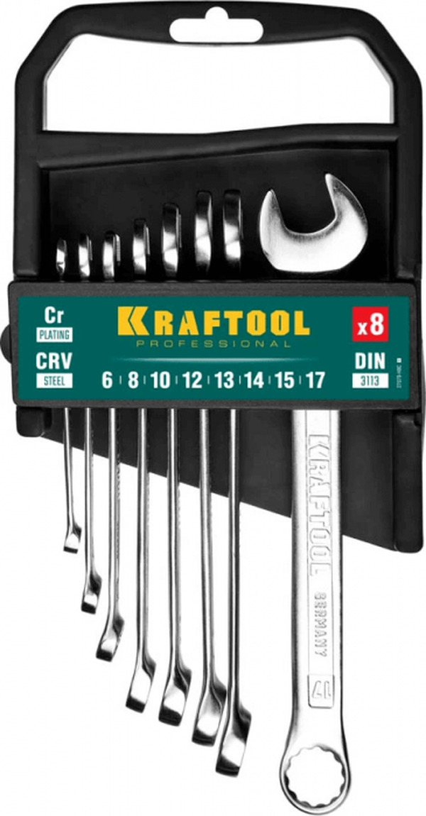 Набор ключей комбинированных Kraftool 6-17мм, 8шт 27079-H8C_z01
