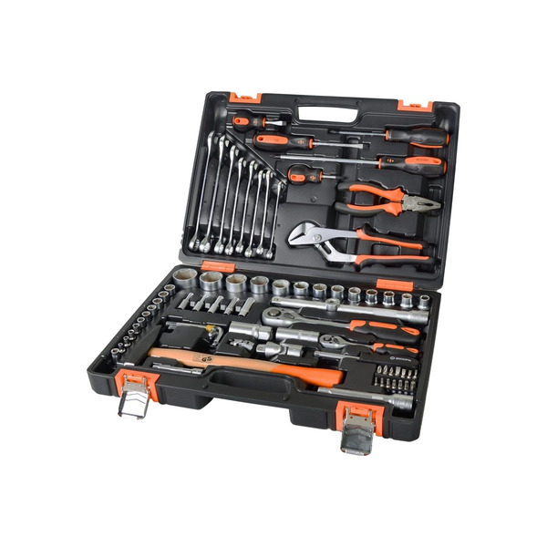 Набор инструмента Вихрь в кейсе 76пр, 1/2", 1/4", CrV 73/6/7/4