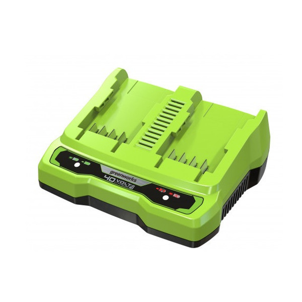 Зарядное устройство GreenWorks G40UC8, 40V, 2-6А.ч. 2938807 быстрое зарядное устройство на 2 слота greenworks g40uc8 40v 2938807