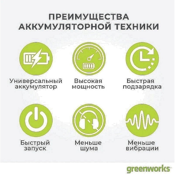 Зарядное устройство GreenWorks G40UC8, 40V, 2-6А.ч. 2938807