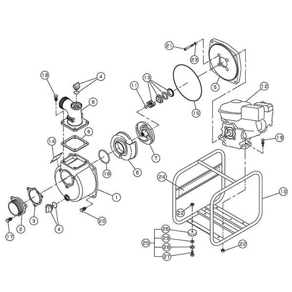 Мотопомпа Champion GP27-II - Купить по низкой цене в интернет-магазине AquaMarke