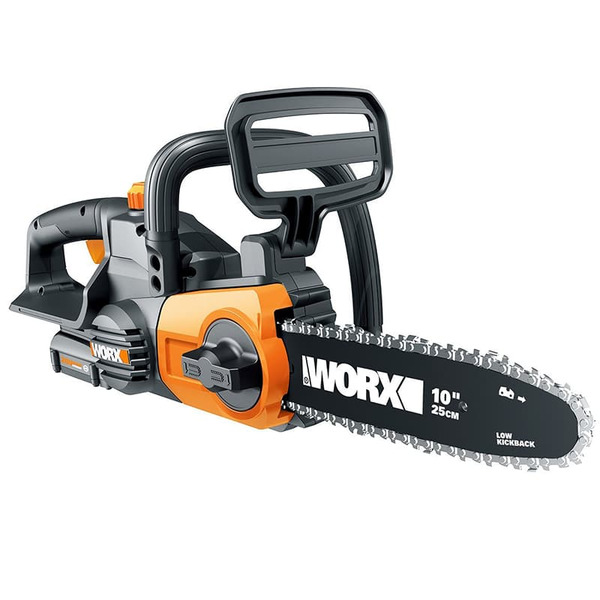 Аккумуляторная пила цепная WORX WG322E , 20В, 25 см, 1*2,0 Ач и ЗУ WG322E пила аккумуляторная worx wg322e 9 20в 25 см без акб и зу