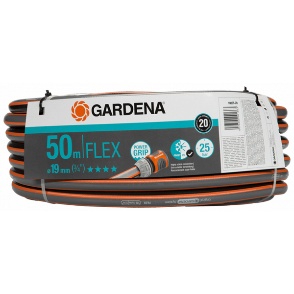 Шланг Gardena Flex 19мм 3/4 50м 18055-20.000.00 шланг для полива gardena flex 3 4 х 50 м дисплей 18055 22 000 00