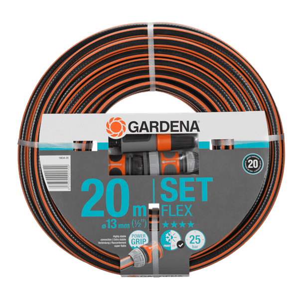 Шланг Gardena Flex 13мм 1/2 20м+фитинги 18034-20.000.00 шланг gardena classic 1 2 20м 22бар