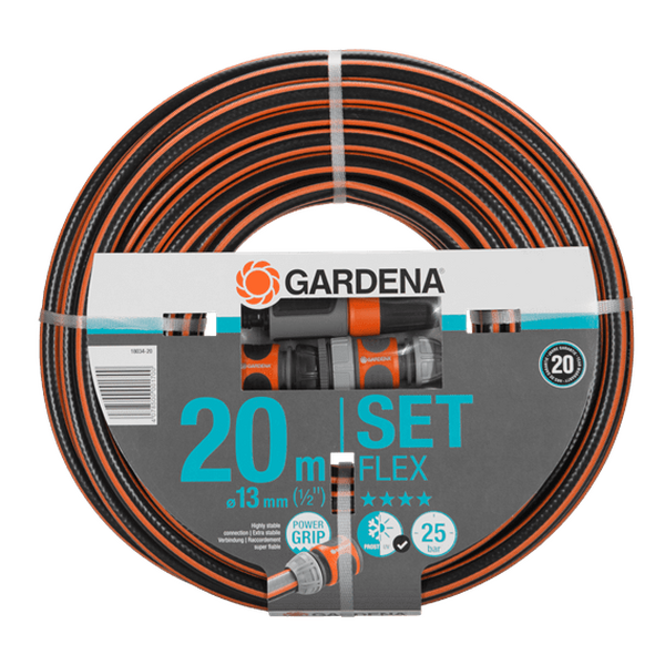 Шланг Gardena Flex 13мм 1/2 20м+фитинги 18034-20.000.00 набор для полива gardena flex 1 2 20м 18034 20 000 00