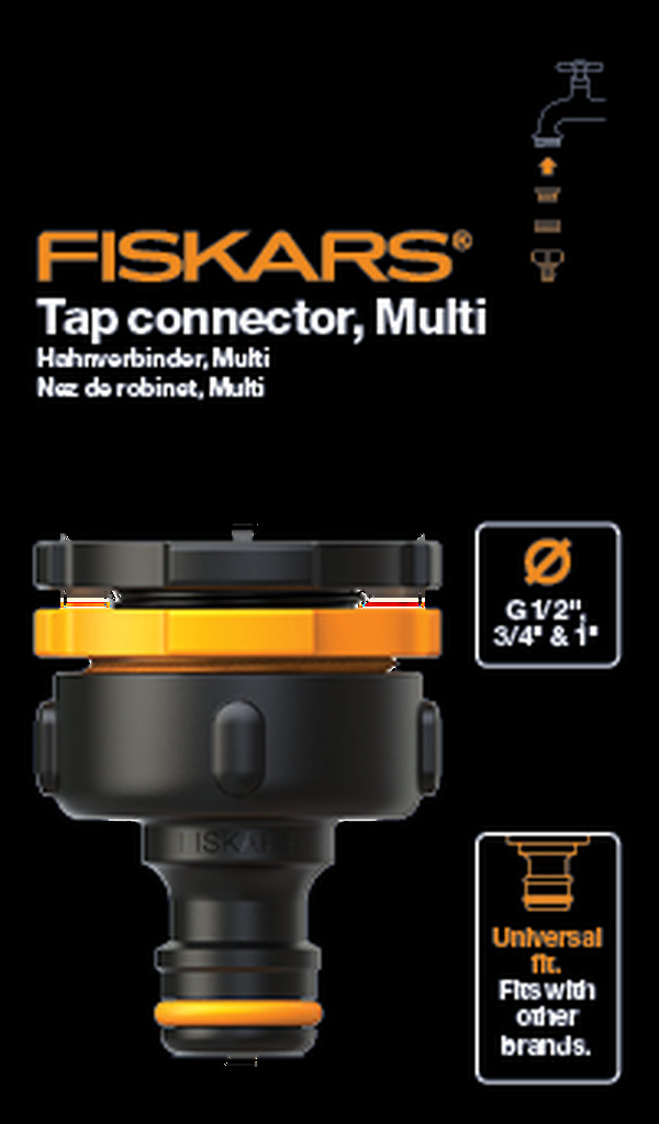 Штуцер Fiskars Multi для крана с резьбой 1027051