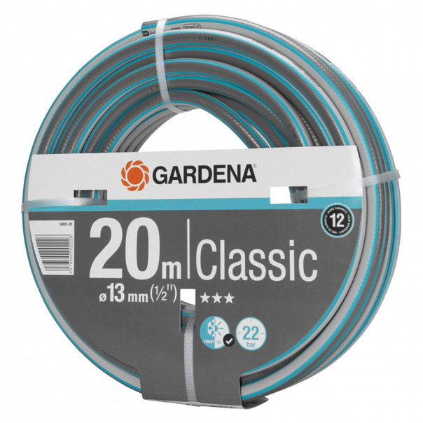 Шланг Gardena Classic 13мм 1/2 20м 18003-20.000.00 шланг gardena 1 2 20м classic комплект