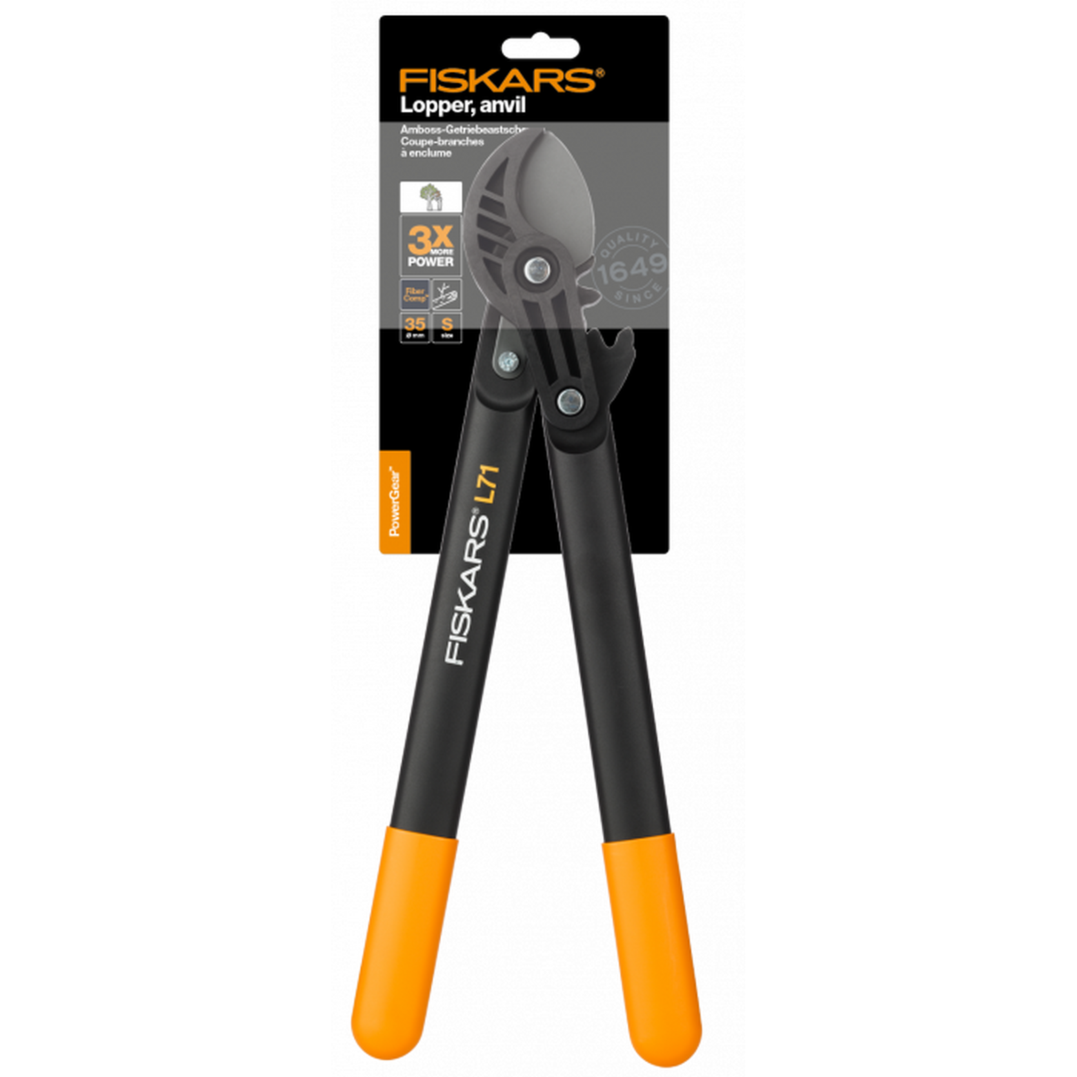 Сучкорез Fiskars PowerGear L71 контактный 1001556