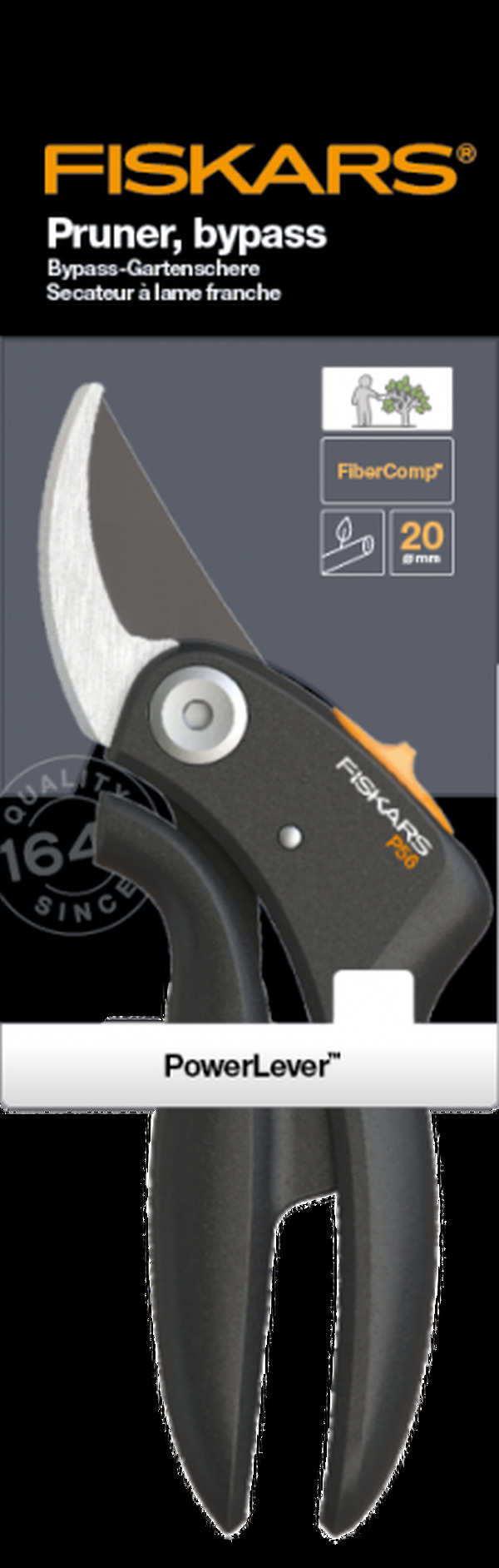 Секатор Fiskars PowerLever контактный P56 1026918