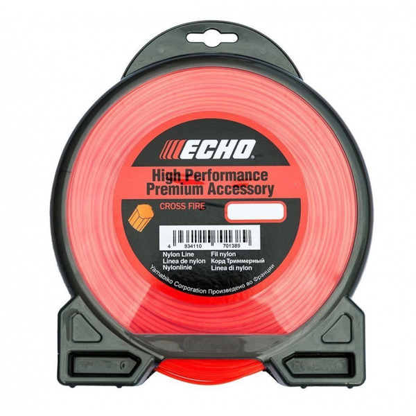 Леска Echo Cross Fire Line 2.0*15м крест C2070104 леска для триммера echo cross fire line 2 0 мм 108 м крест c2070137