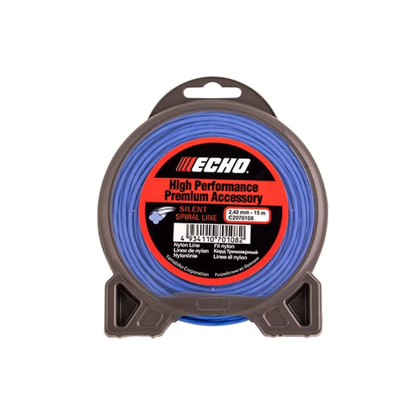 Леска Echo Silent Spiral Line 2.4*15м витой C2070108