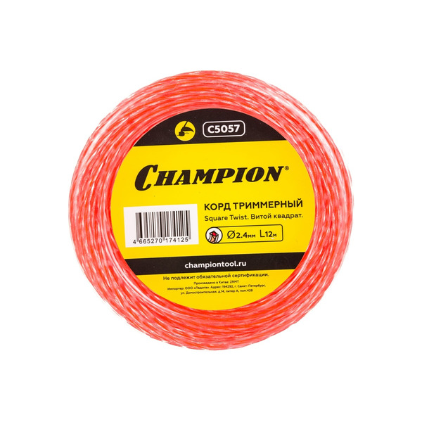 Леска Champion Square Twist DUO 2,4мм*12м C5057