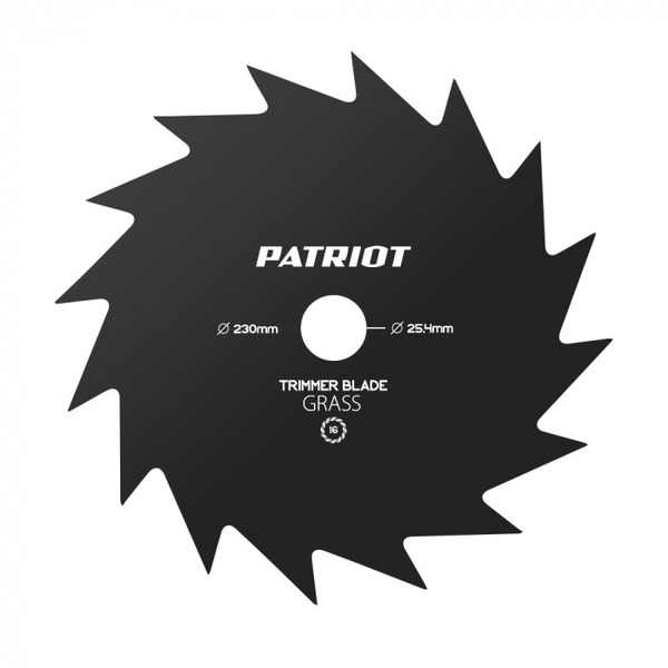 Нож Patriot TBS-16 230*25,4мм толщина 1,6мм 16 зубьев 809115215