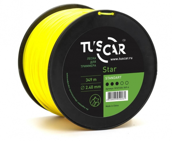 Леска для триммера Tuscar Star Standart 2.4мм*349м 10121324-349-4