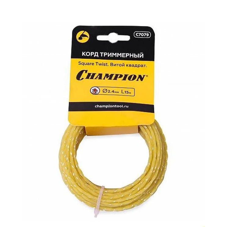 Леска Champion Square Twist 2,4мм*15м витой квадрат C7079