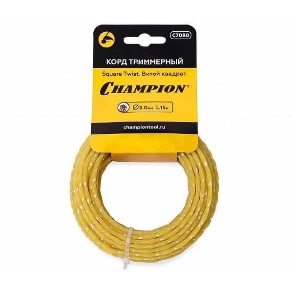 Леска Champion Square Twist 3,0мм*15м витой квадрат C7080