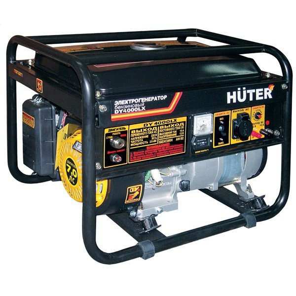 генератор huter dy6 5lx 64 1 75 Генератор бензиновый Huter DY4000LX-электростартер 64/1/22