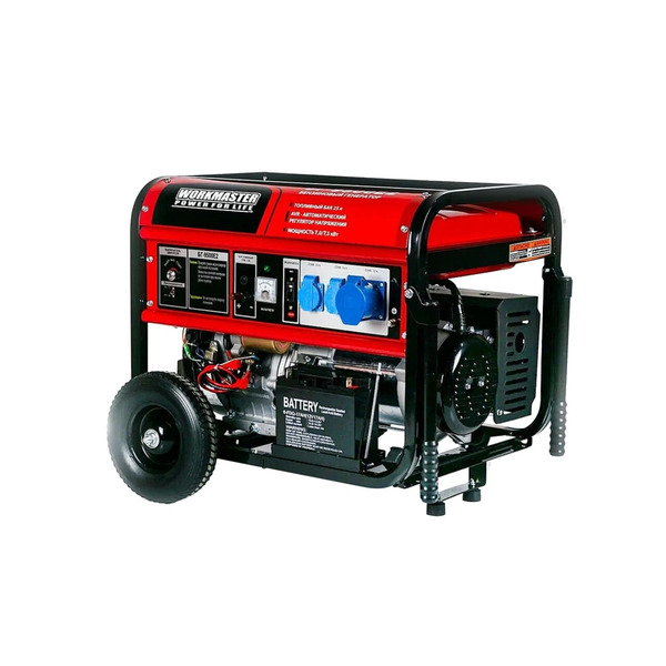 бензиновый генератор workmaster бг 6500e1 5500 вт Генератор бензиновый WorkMaster БГ-10500E2