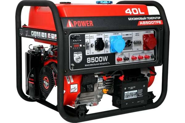 Генератор бензиновый A-iPower A8500TFE 20116 транспортировочный комплект a ipower l для всех a5500 8500 29201