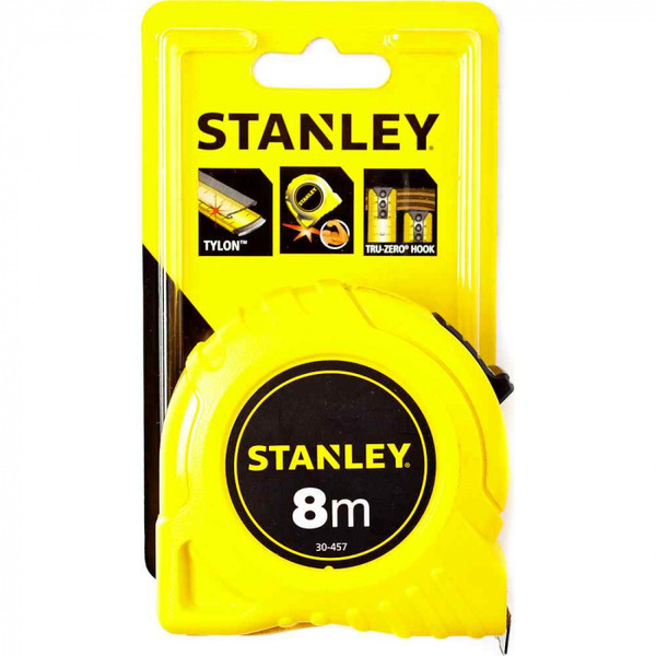 Рулетка Stanley 8м*25мм 0-30-457 рулетка автостоп 8м 25мм резин корпус утол сталь лента с лаковым покрытием 888