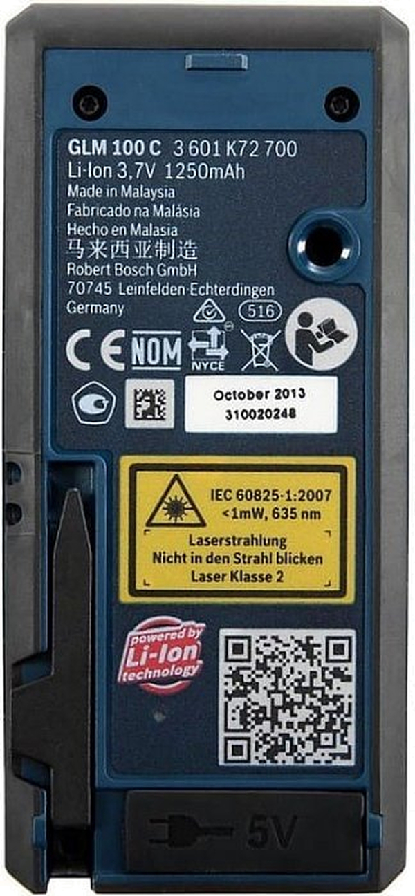 Дальномер лазерный Bosch GLM 100 C 0601072700