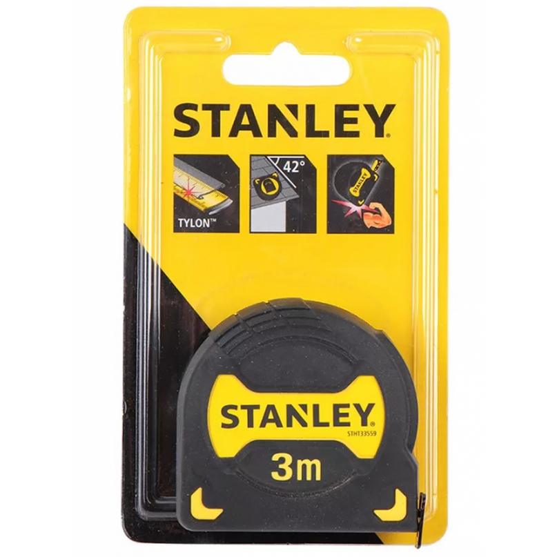 Рулетка Stanley Grip Tape 3м*19мм STHT0-33559