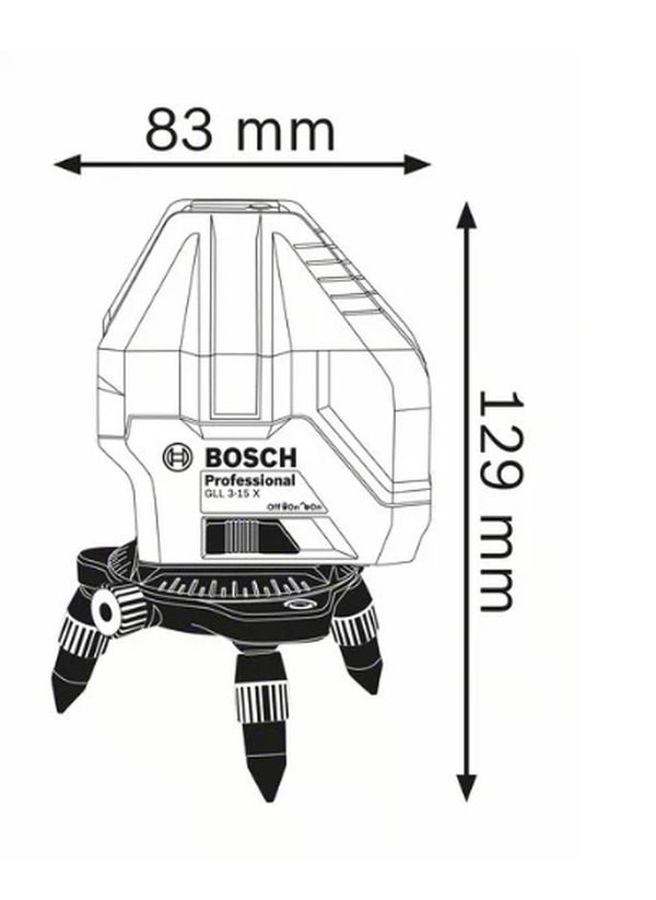 Нивелир лазерный Bosch GLL 3-15X 0601063M00