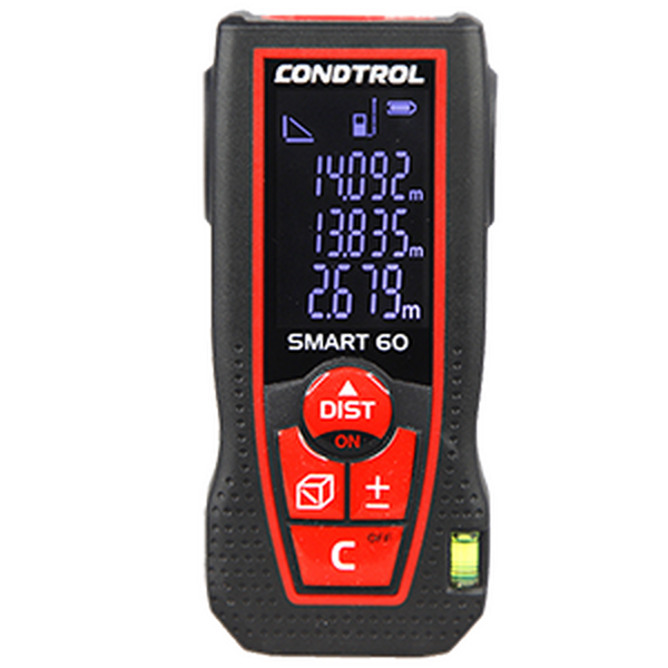 Дальномер лазерный Condtrol Smart 60 1-4-098 лазерный дальномер condtrol smart 20 1 4 096 0 2 20 м ±3 мм