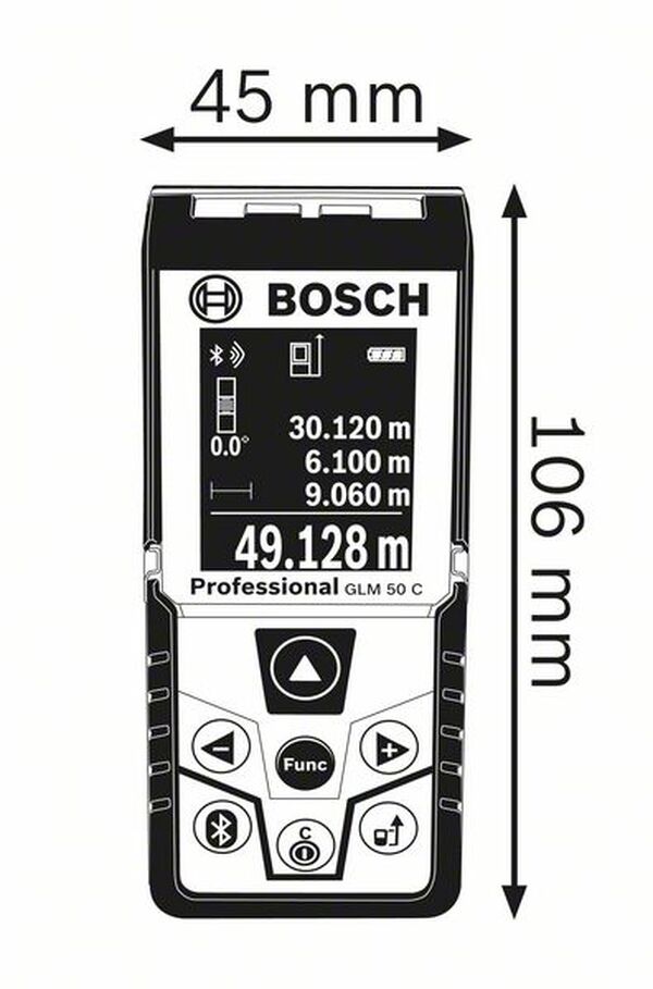 Дальномер лазерный Bosch GLM 50 С (зимний набор+сумка) 06159940M1