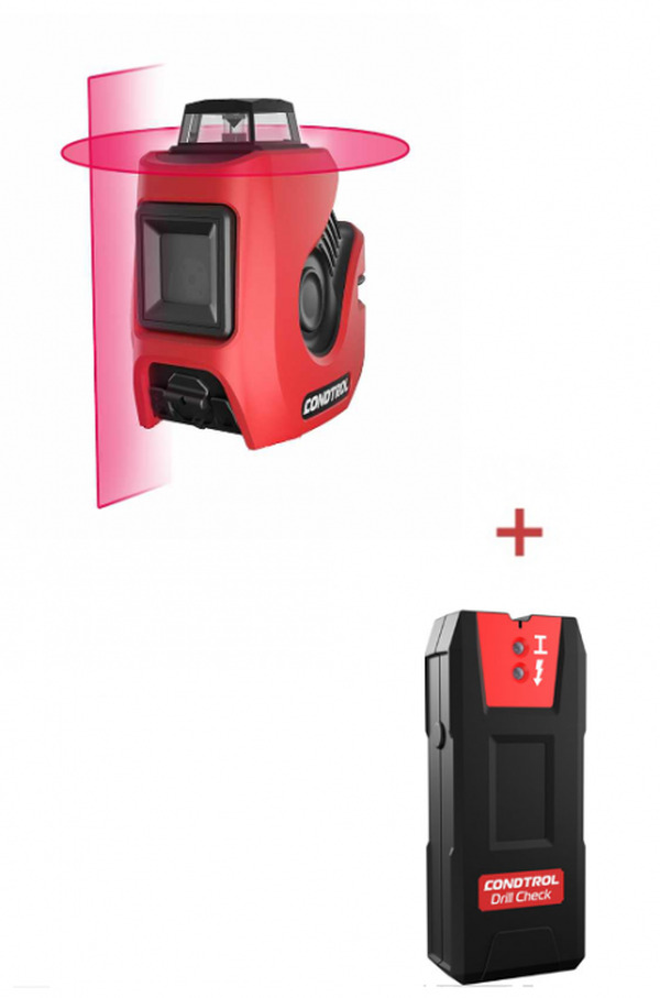 Нивелир лазерный Condtrol Neo X1-360 и сканер проводки Drill Check 1-2-180