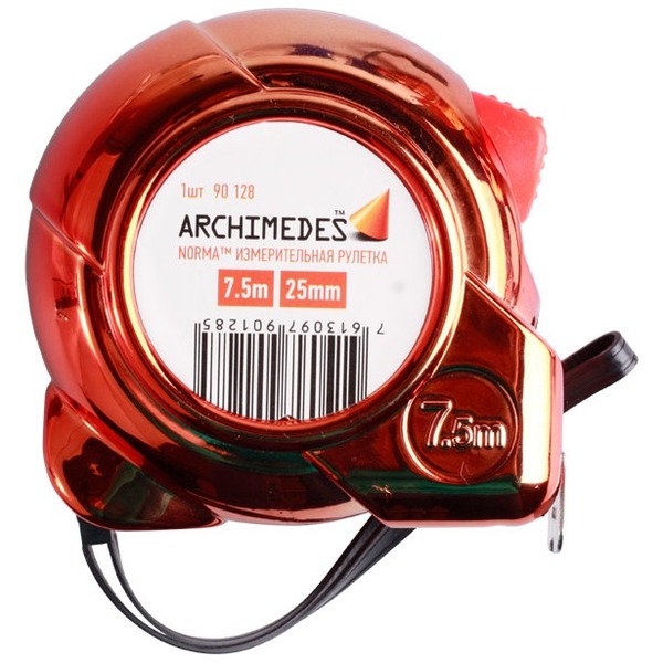 Рулетка Archimedes 7,5м orange 90128