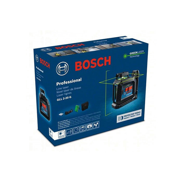 Нивелир лазерный Bosch GLL 2-20 G+LB10+DK10 0601065000