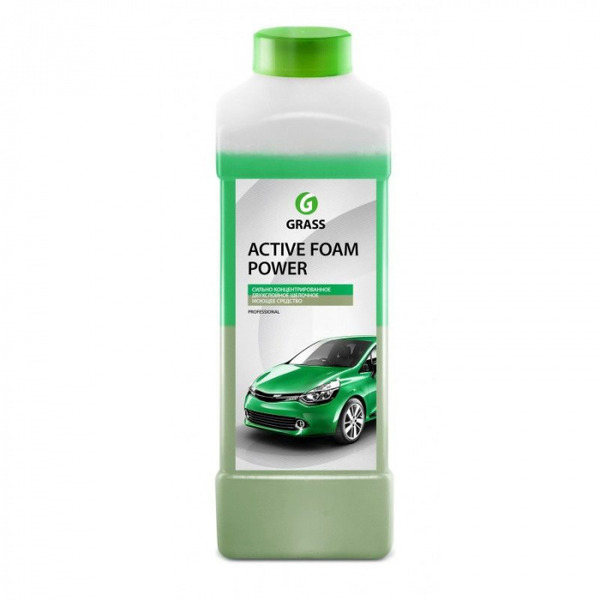 Средство для бесконтактной мойки Grass Активная пена Active Foam Power концентрат 1кг 113140 активная пена active foam power grass 1кг 113140