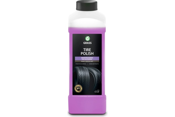 чернитель шин grass tire polish 650 мл Чернитель-полироль шин Grass TIRE POLISH Эффект мокрых шин 1кг 121201