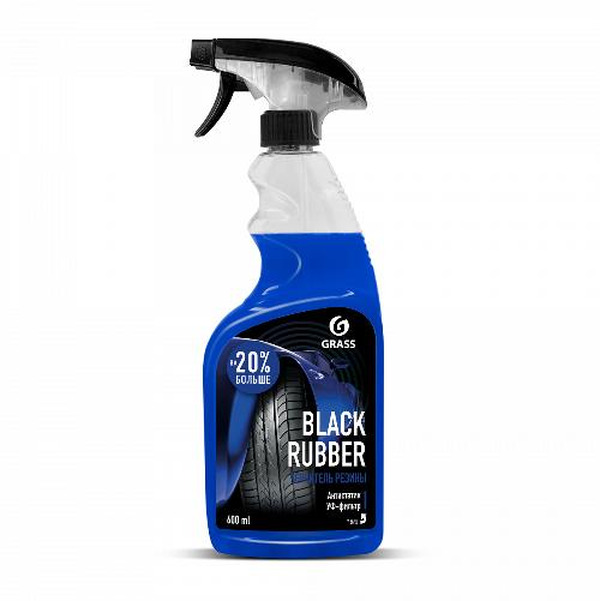 Чернитель-полироль шин GraSS BLACK RUBBER 600 мл 110384 чернитель шин grass black rubber 5 5 кг