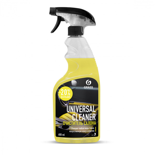 Очиститель салона GraSS UNIVERSAL CLEANER флакон 0,6кг 110392 очиститель обивки grass universal cleaner 1 л