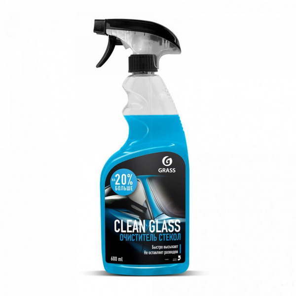 Очиститель стекол GraSS CLEAN GLASS флакон 0,6кг 110393 очиститель стекол clean glass grass 600мл