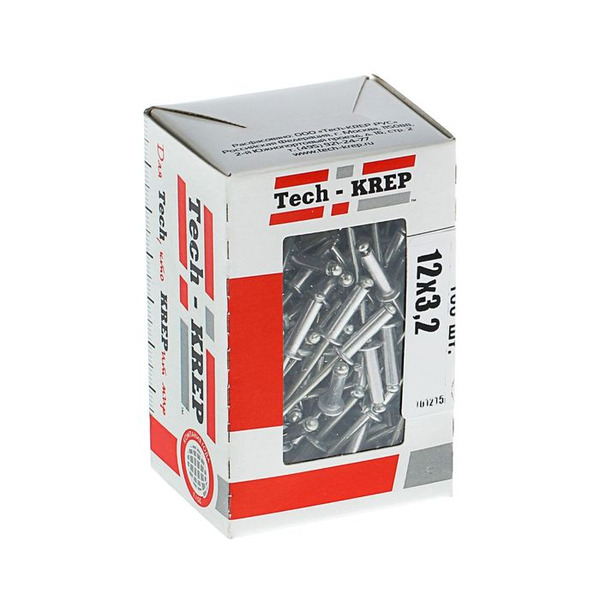 Заклепка 3,2х12  100 шт  - коробка с ок. Tech-Krep 102284