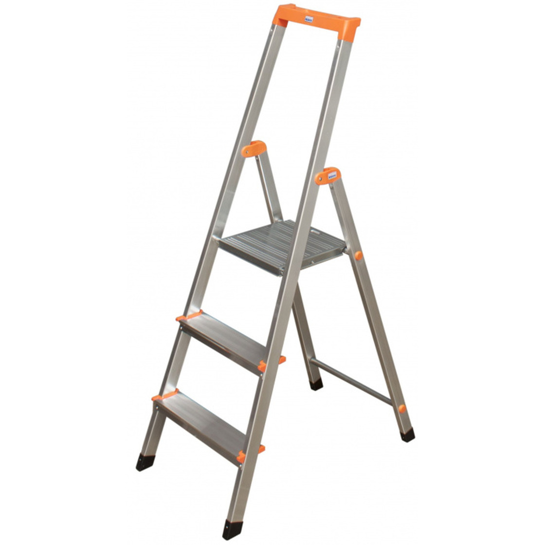 Стремянка алюминиевая Krause Solidy 3 ступени 126214 лестница krause solidy 126252 7ст 3 5м