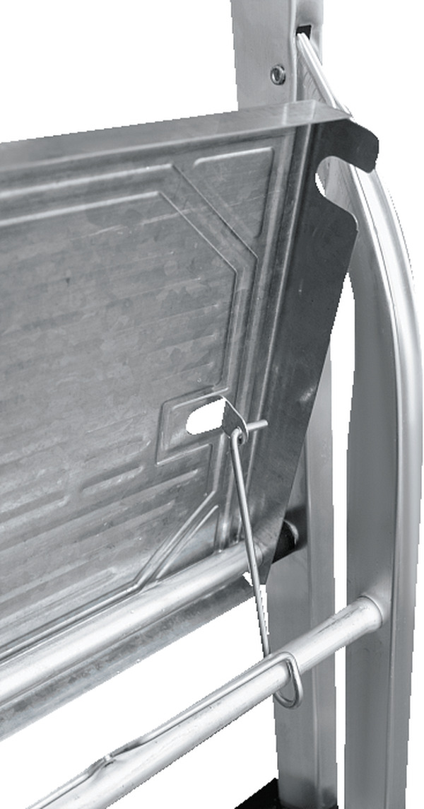 Стремянка алюминиевая с лотком-органайзером, ступень 130 мм, 1*8 1118108