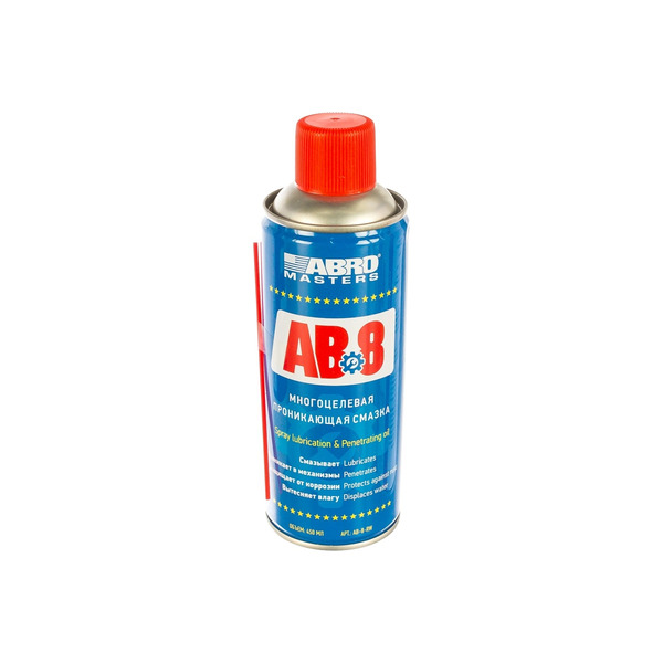 Универсальная смазка спрей многоцелевая проникающая Abro AB-8 450мл AB-8-RW смазка литиевая многоцелевая белая abro 6 г