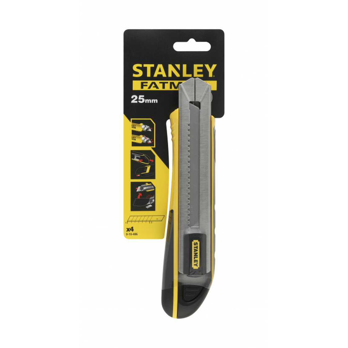 монтажный нож stanley fatmax 0 10 778 черный Нож Stanley FatMax 25мм 0-10-486